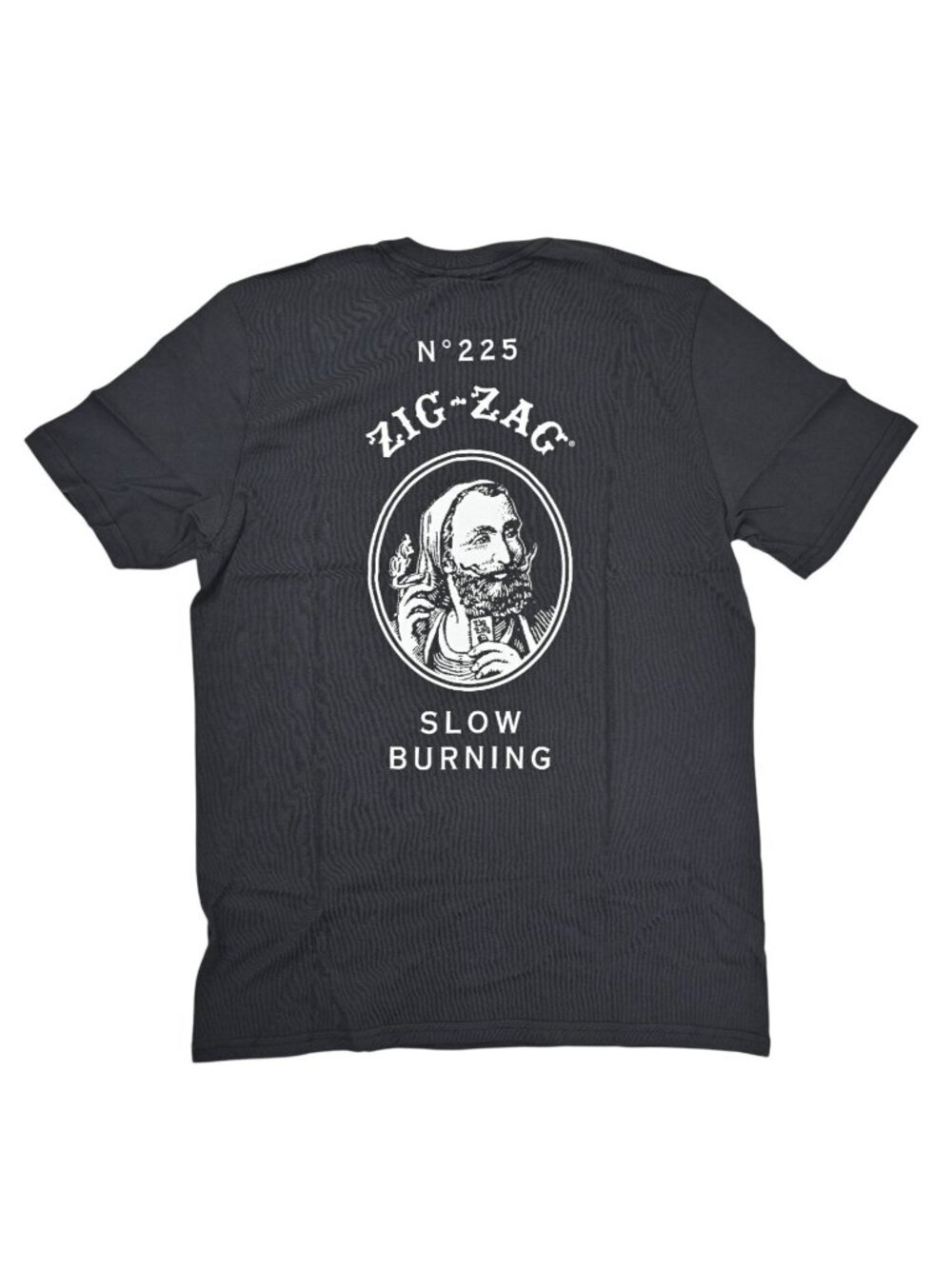 Zig-Zag Back Graphic Short Sleeve T-Shirt in Black